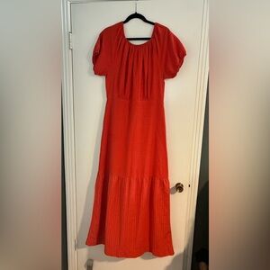 Ace & Jig Red Dress with Gold Accents size M